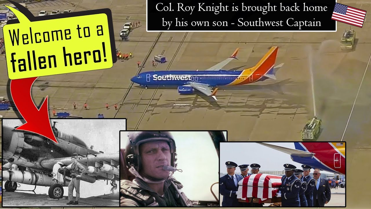 Southwest Captain brings his Dad (Col. Roy Knight) back home!