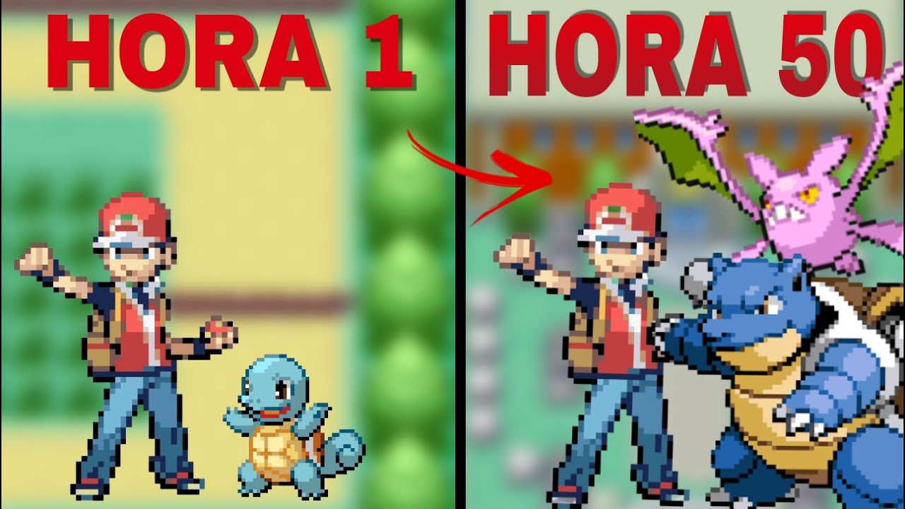 Eu passei 50 HORAS no Pokémon FIRE RED e esse foi o RESULTADO.