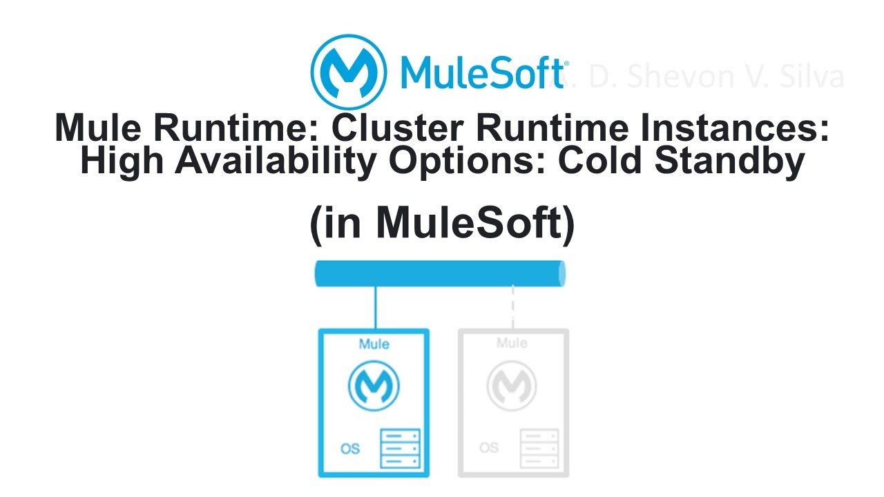 Mule Runtime: Cluster Runtime Instances: High Availability Options: Cold Standby (in MuleSoft)