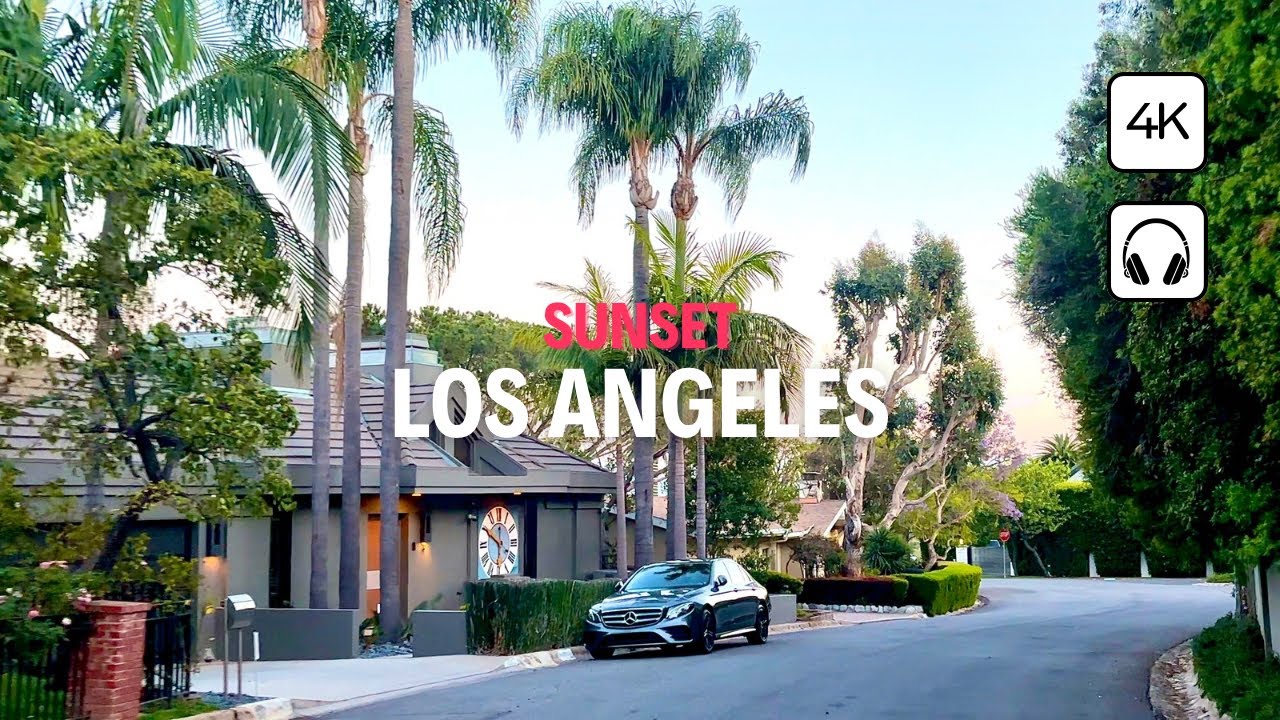 Pacific Coast Highway to Sunset Blvd Drive 🌇 | Los Angeles ASMR Sunset Drive 