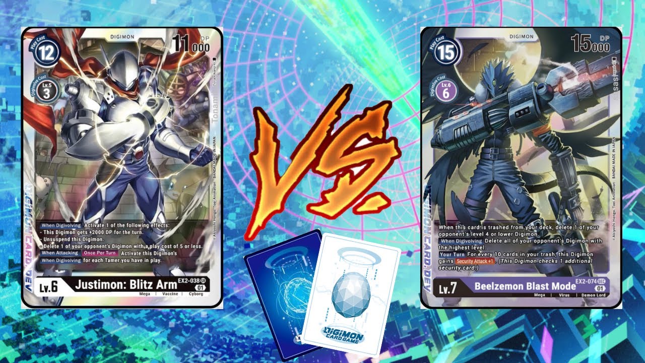 Justimon VS Beelzemon Blast Mode (DIGIMON TCG)