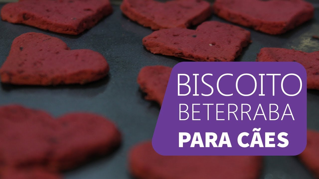 Biscoito de Beterraba PARA CACHORRO