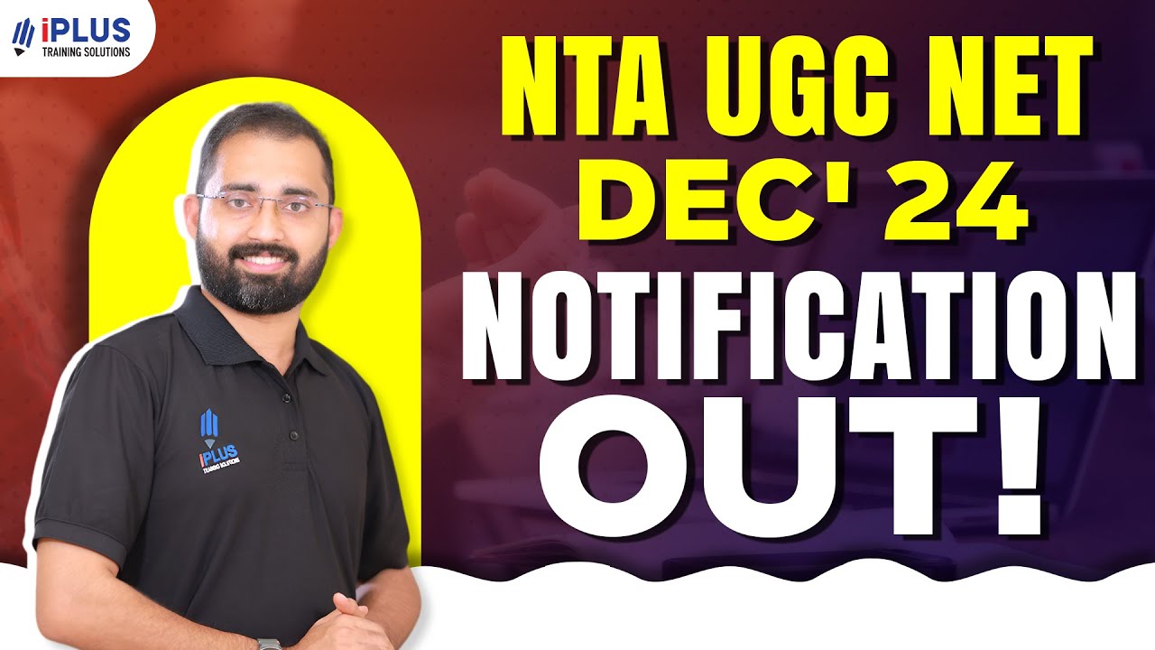 NTA UGC NET DEC'24 | Notification Out!