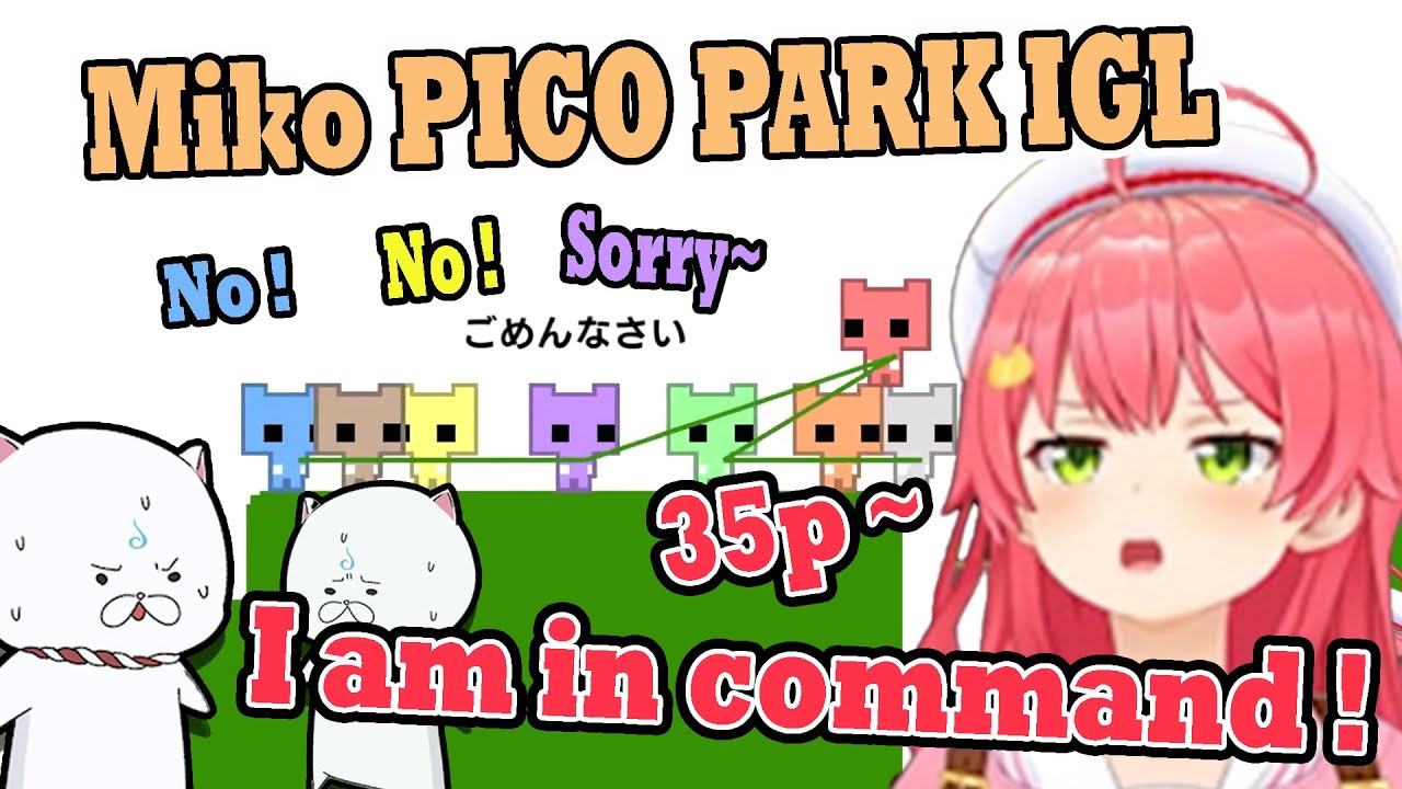 Miko leading seven Elite 35p through PICO PARK 2 but she’s the first one to fall behind