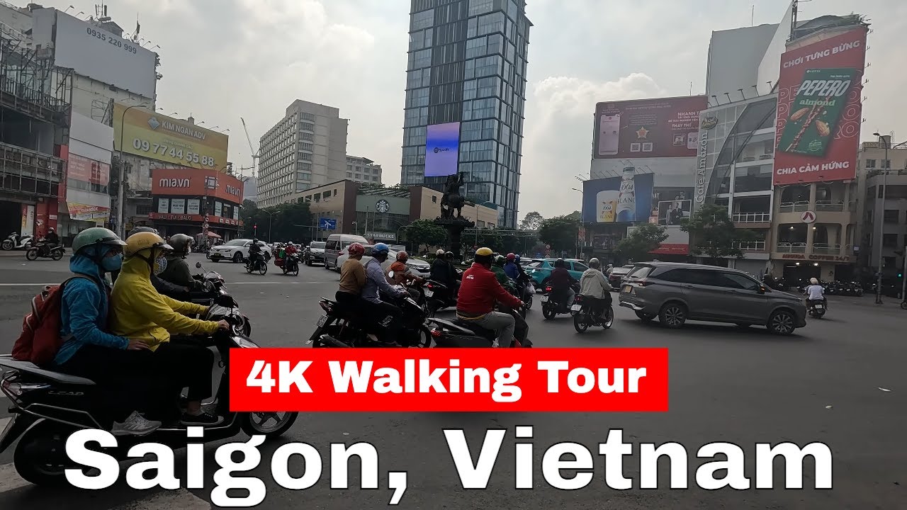 Saigon, Vietnam 4K Walking Tour | Phu Dong to Ben Thanh Market