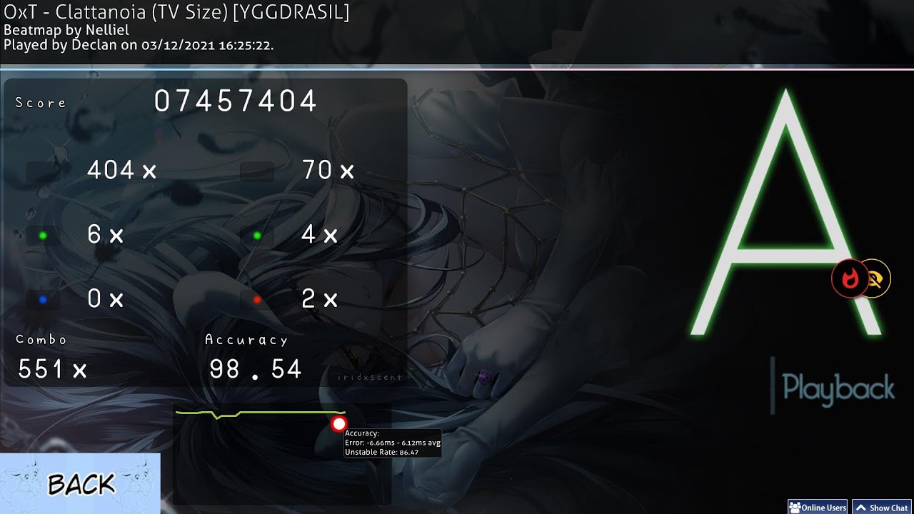 osu! 120fps frame blending test