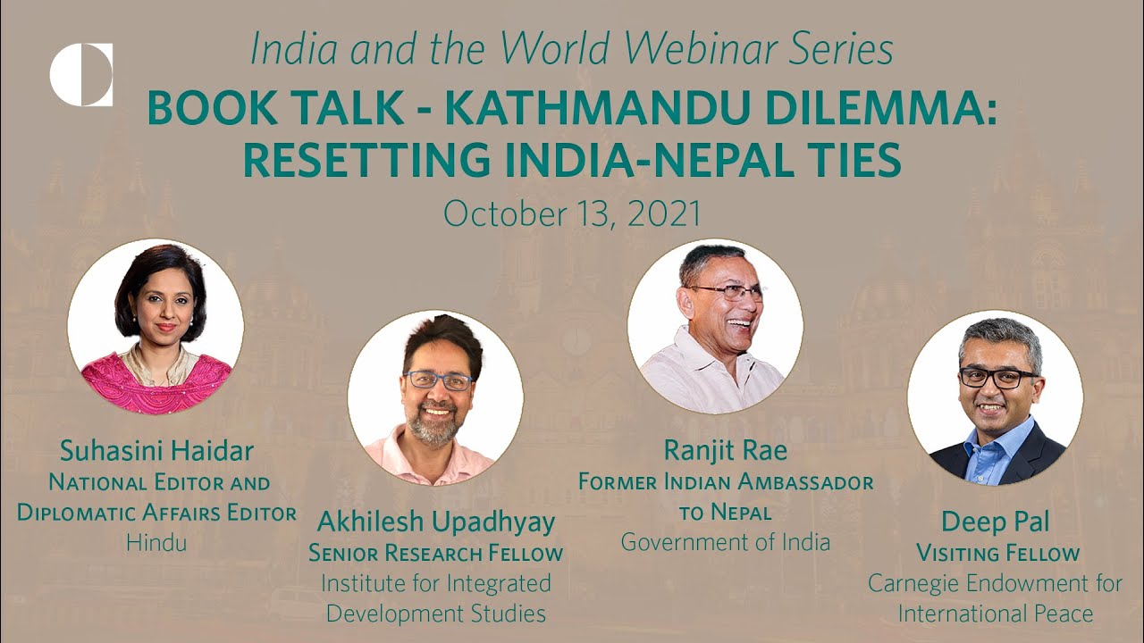 Book talk - Kathmandu Dilemma: Resetting India-Nepal Ties