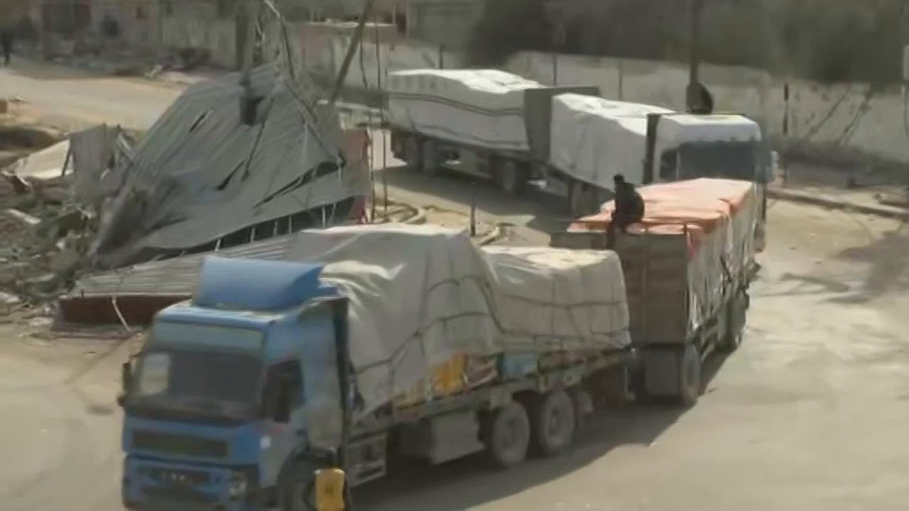 Movement of trucks seen at Rafah as ceasefire agreement continues to gain traction
