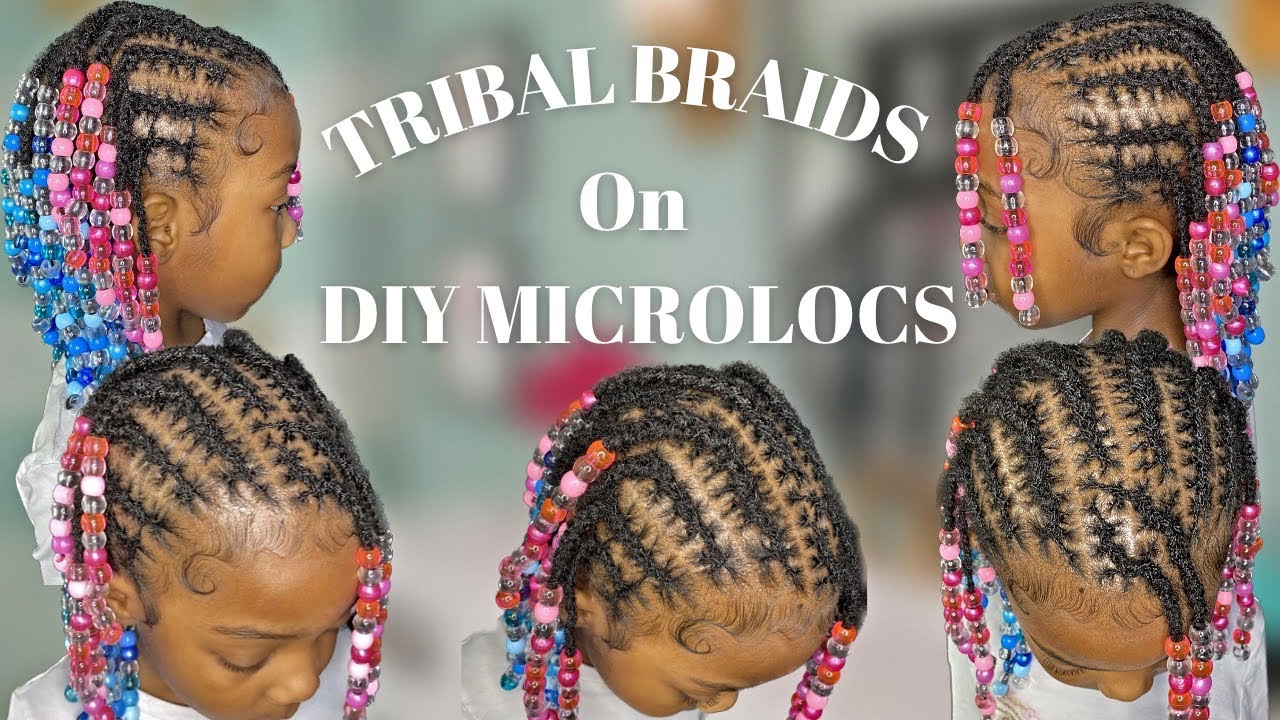 HOW TO | Tribal Braids on DIY Microlocs | Microlocs Style ♡ | Creolejazz