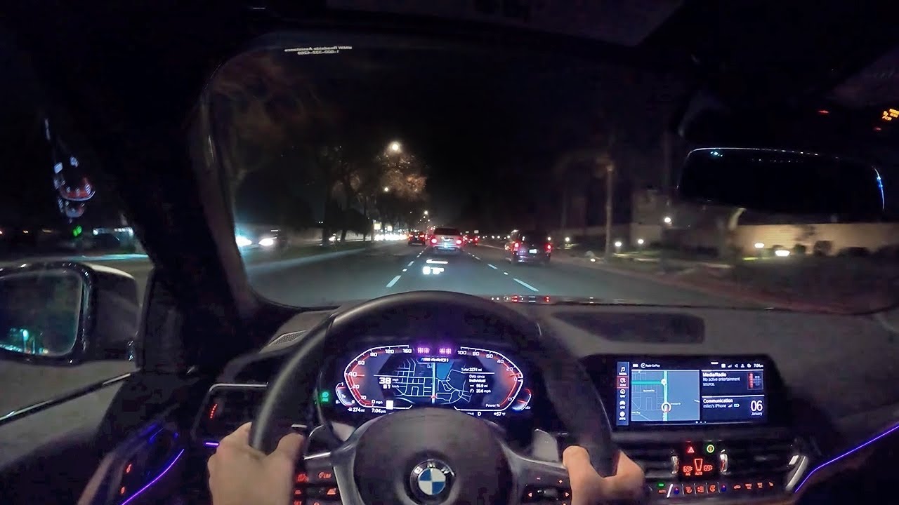 2021 BMW M440i xDrive Coupe POV Night Drive (3D Audio)(ASMR)