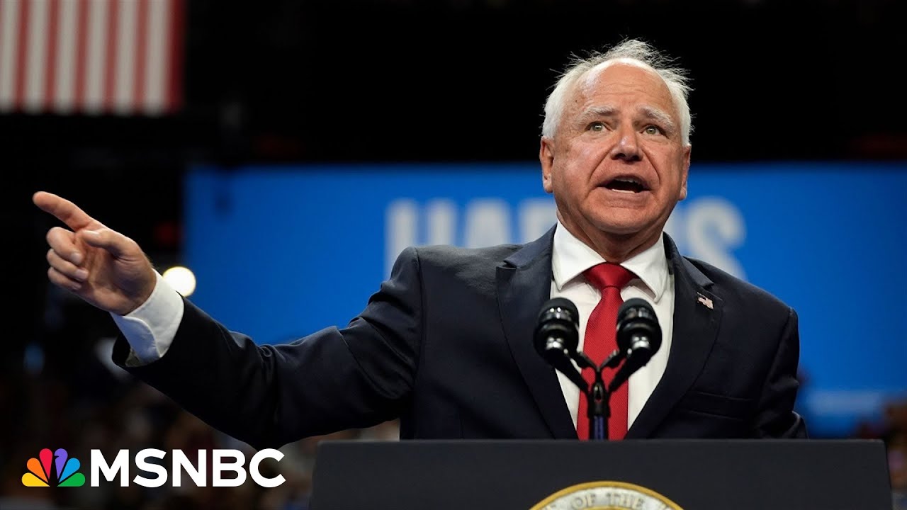 WATCH: Tim Walz speaks live as Harris campaign surges and Trump scrambles