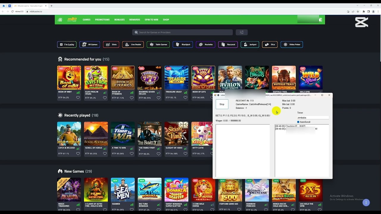 Automated Slot Games Parsing - Casino Data Demo