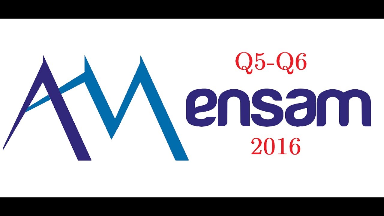 تصحيح مباراة (ENSAM 2016 (Q5-Q6