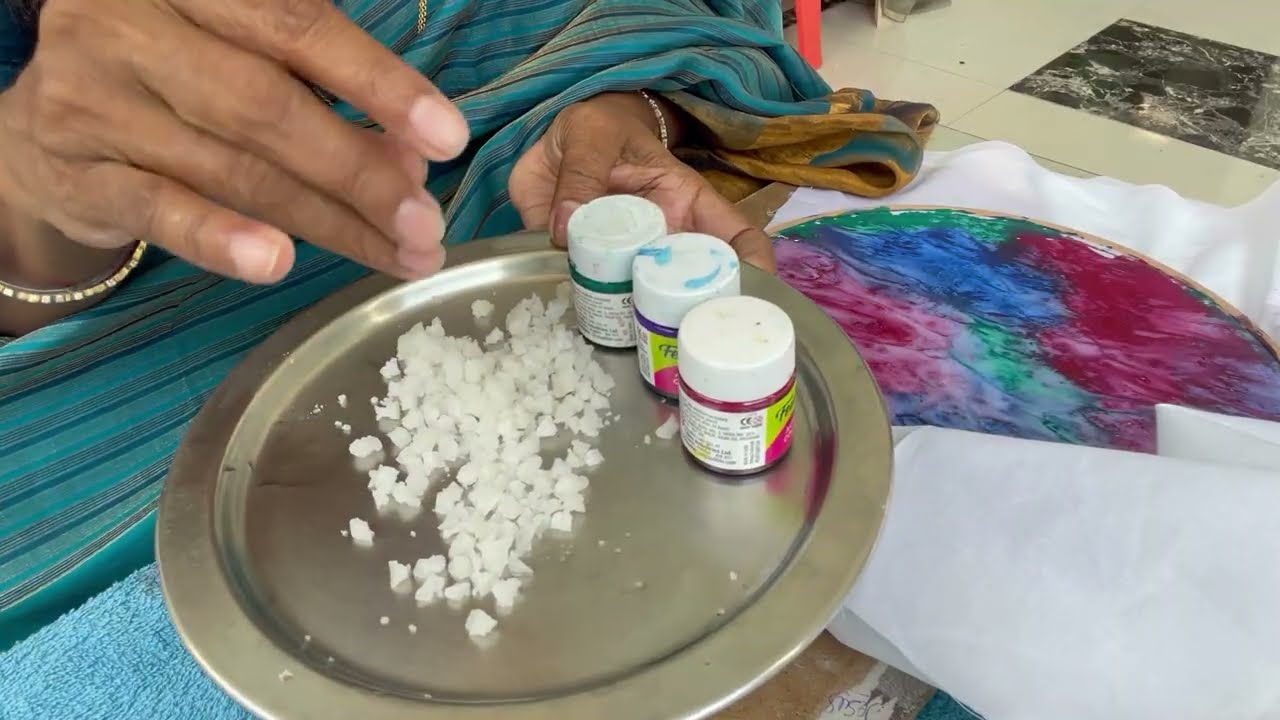How to paint with salt#beautiful #art #ranicreations Kamatham 🙏🏻🙏🏻