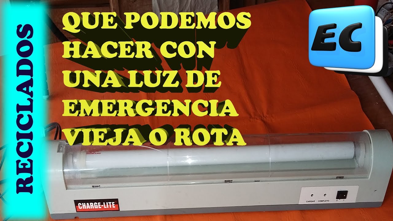 RECICLADO de LUZ DE EMERGENCIA El JUNTA MUGRE ataca de nuevo