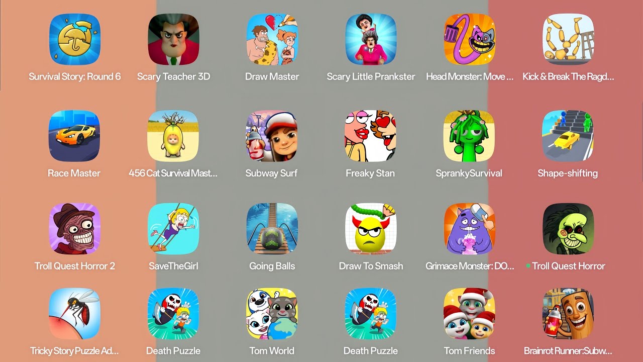 Scary Teacher 3D,Save the girl,Draw to smash,Draw Master,Death puzzle,Freaky Stan,help me,Going ball