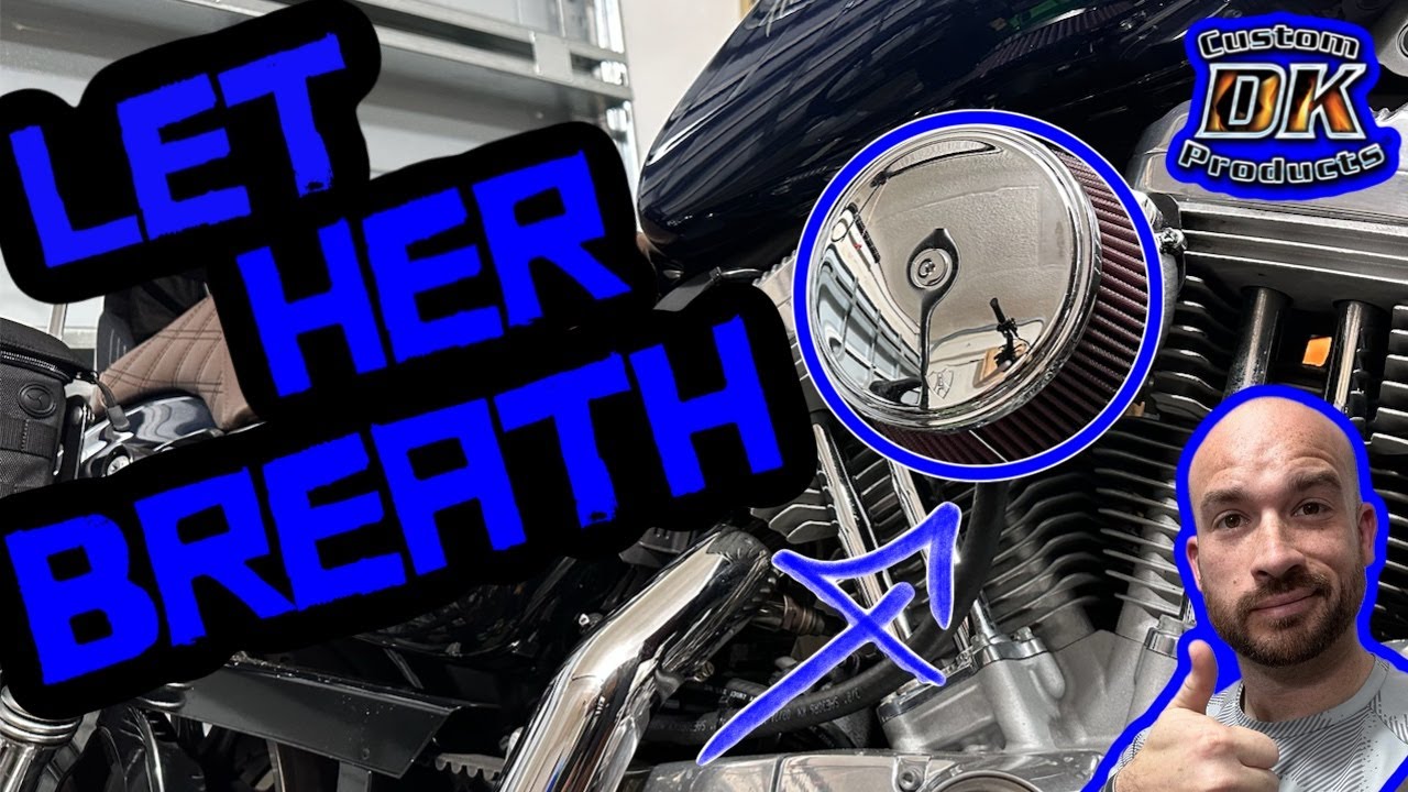 How to INSTALL a DK Customs Air Cleaner on your Harley Davidson (Outlaw HiFlow 606 on my Sportster)