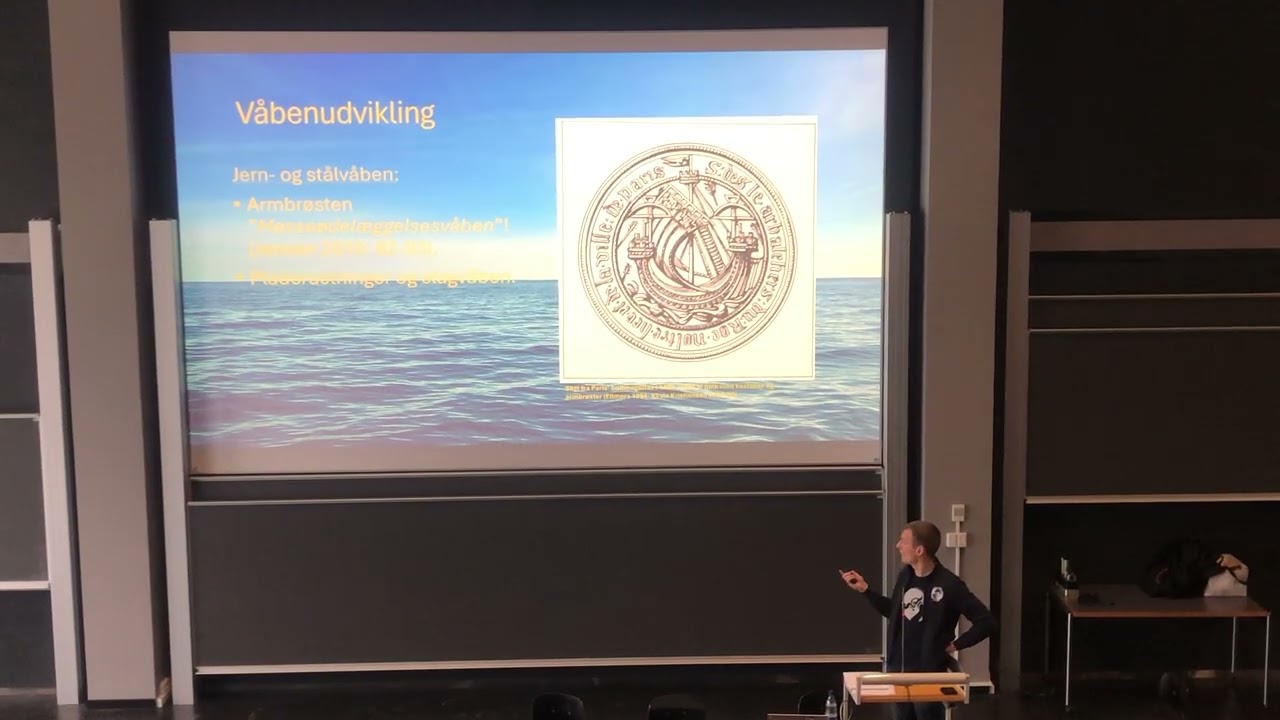 Foredrag om Skibe brugt til Krig gennem Dansk Middelalder. Et speciale af Mads Kristiansen 