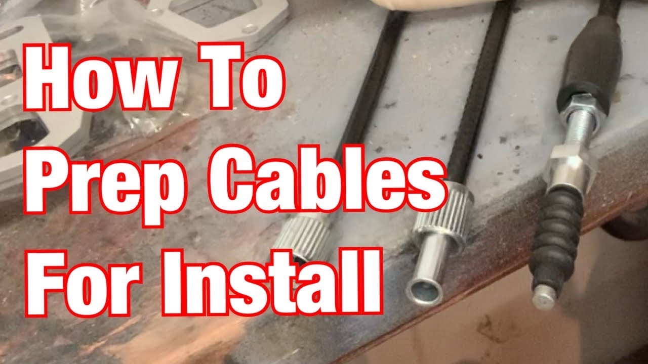 How To Prep New Motorcycle Cables For Installation: Part 170