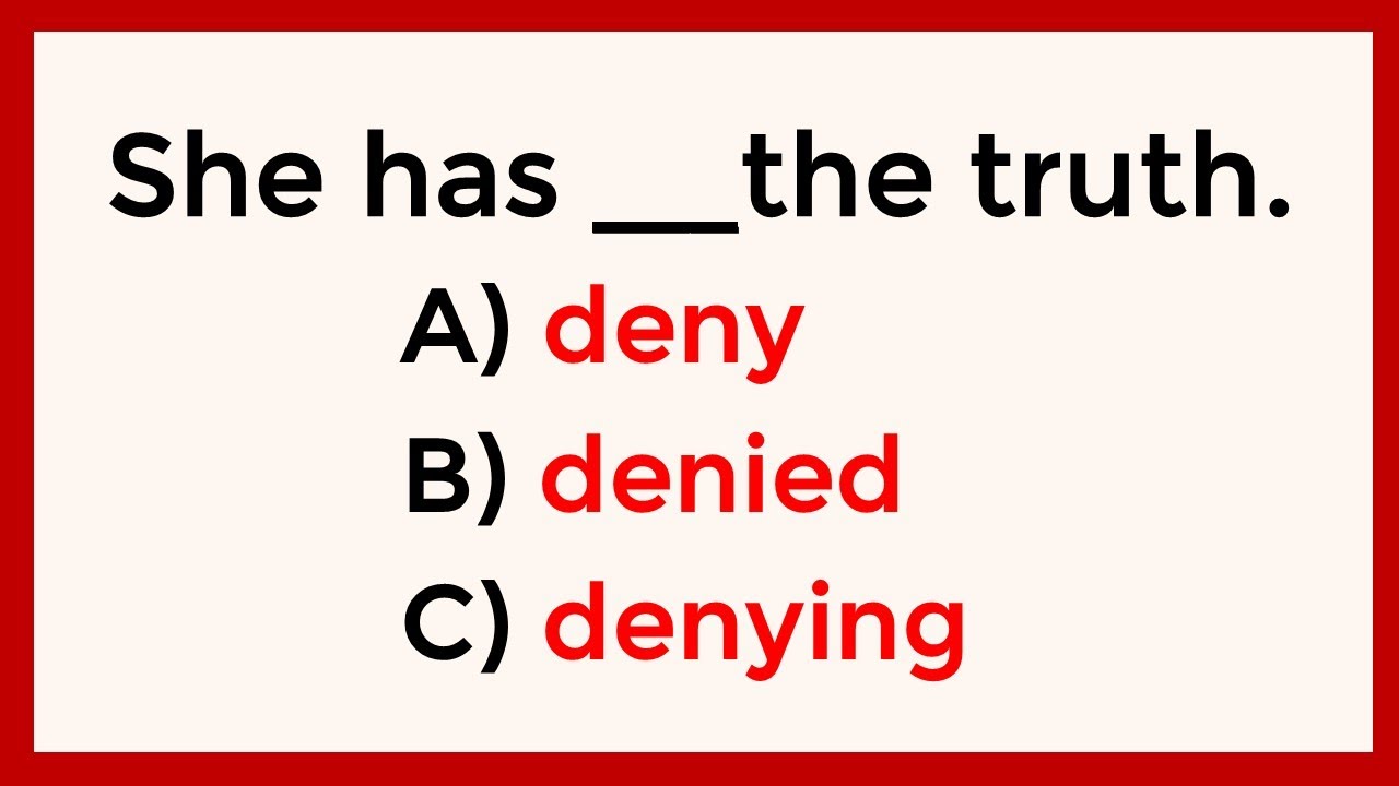 Mixed Grammar Test | Can You Beat 20/40? That’s Genius Level! #120