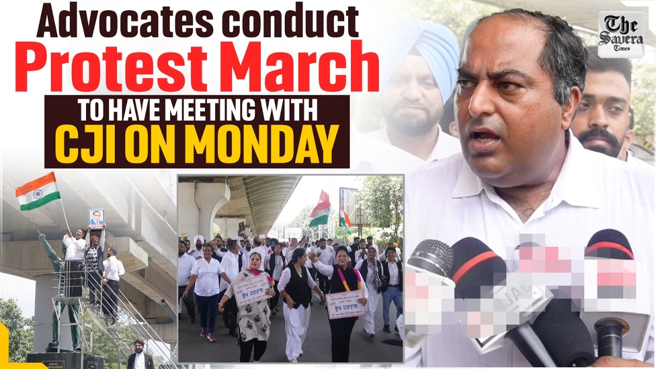 Ludhiana News | Advocates conduct protest march, to have meeting with CJI on Monday