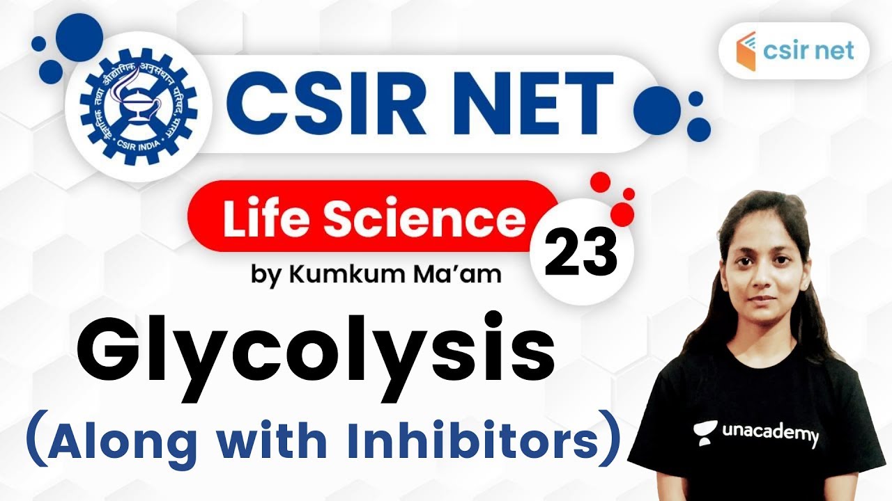 04:00 PM - CSIR UGC NET 2020 | Life Science by Kumkum Ma'am | Glycolysis (Along with Inhibitors)