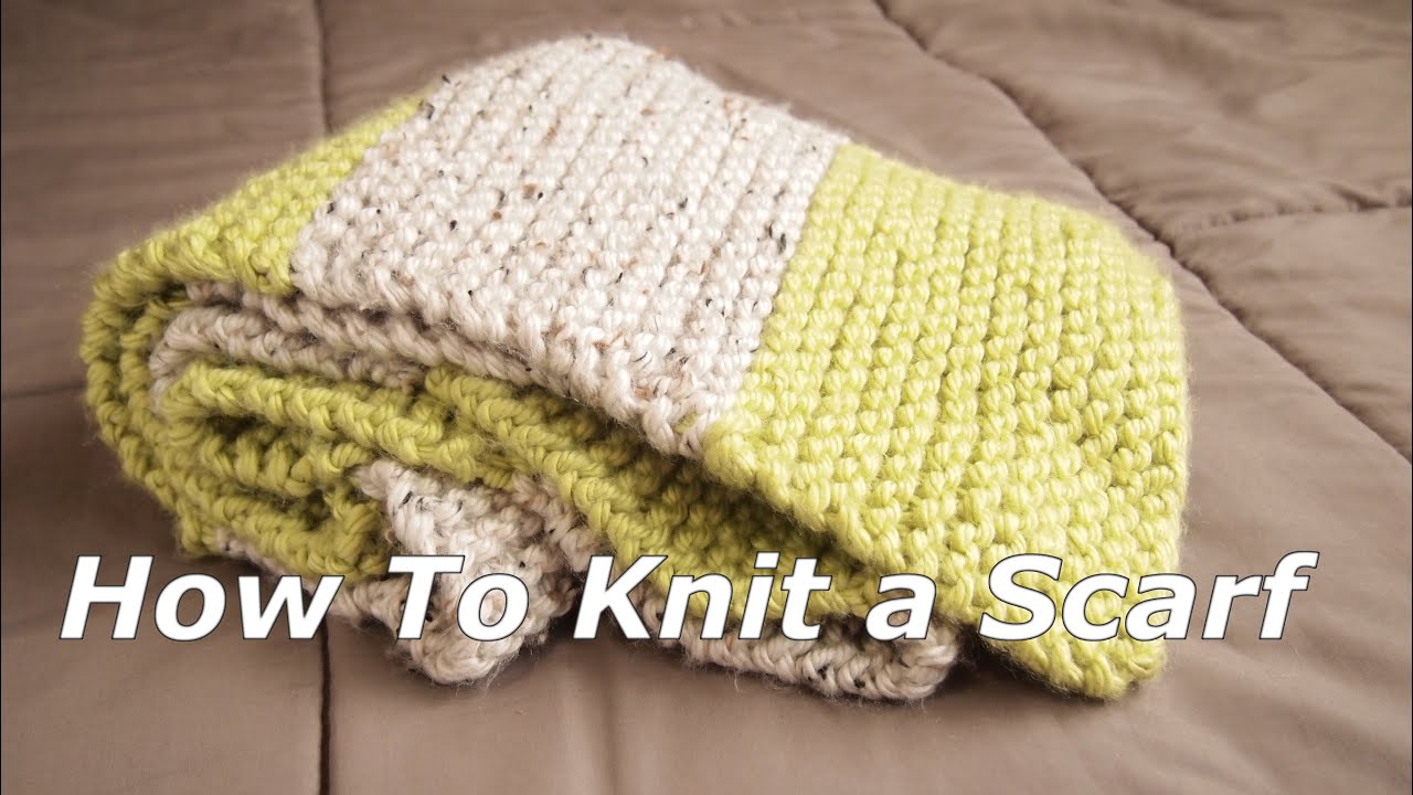 How To Knit A Multi Colors Scarf - 12 Step To Easy Knitting
