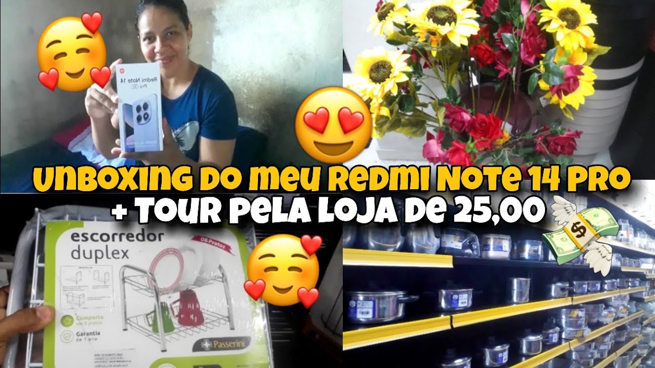 UNBOXING DO MEU REDMI NOTE 14 PRO COMPLETO😱
