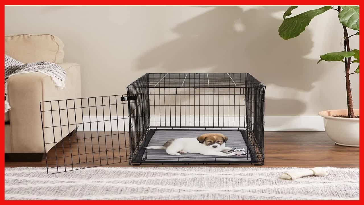 Bone Dry Striped Pet Cage Mat, Large - 21 x 33, Gray (CAMZ34823)