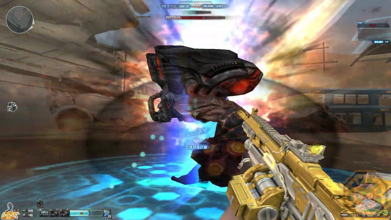 【CF】 Cross Fire China || Solo with 7 AK47-Conqueror Buster PVE Charged on Crater Renewal Nightmare !