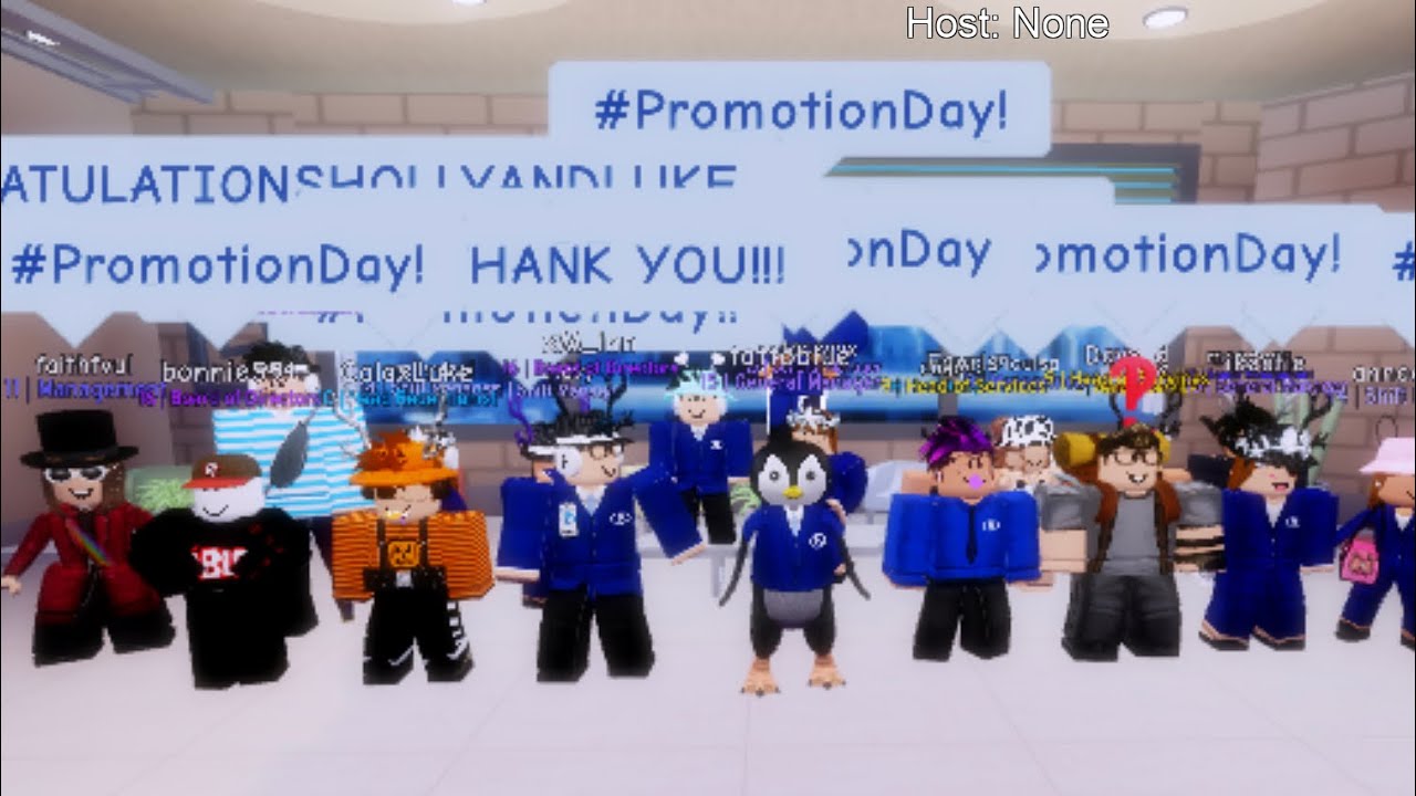 faithfvul’s Promotion to Senior Management at Bloxton Hotels! | CalaxLuke’s Promotion to Management!