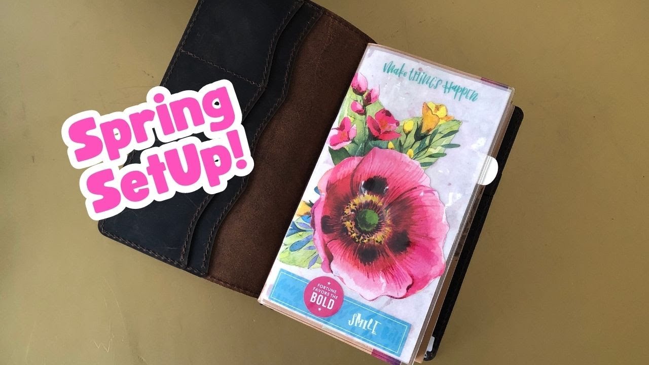 Traveler's Notebook Setup for Spring! | September Leather