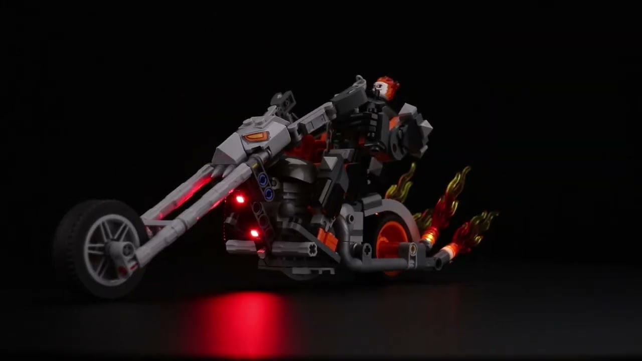 BrickBling LED Light for LEGO Ghost Rider Mech & Bike 76245