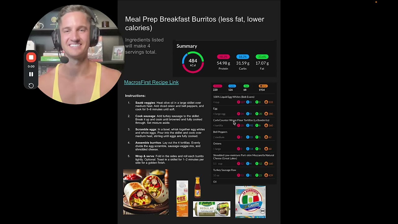 How to Create Recipes on the MacrosFirst app
