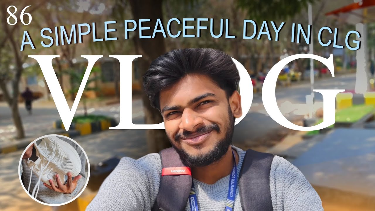 A simple peaceful day in college 😀 #vlog 