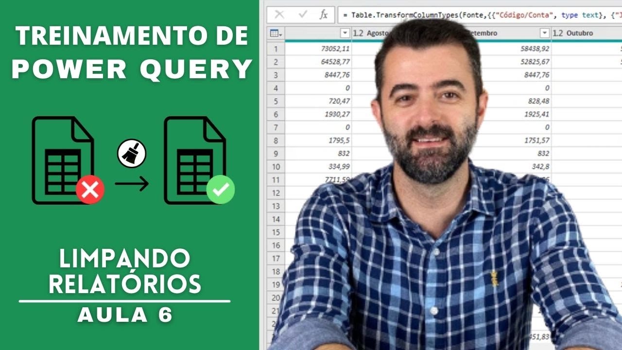 Curso Power Query - Aula 6 - Limpando Relatórios