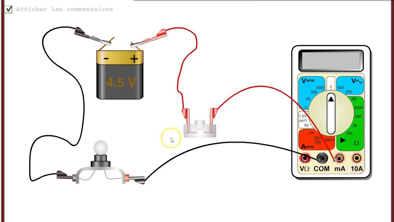 Tutoriel : Utilisation de l'amp&egrave;rem&egrave;tre