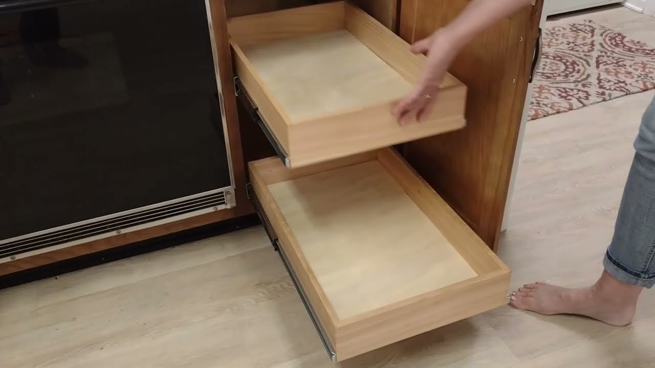 Installing Full Extension Drawer Slides in Face Frame Base Cabinet (Soft Close)