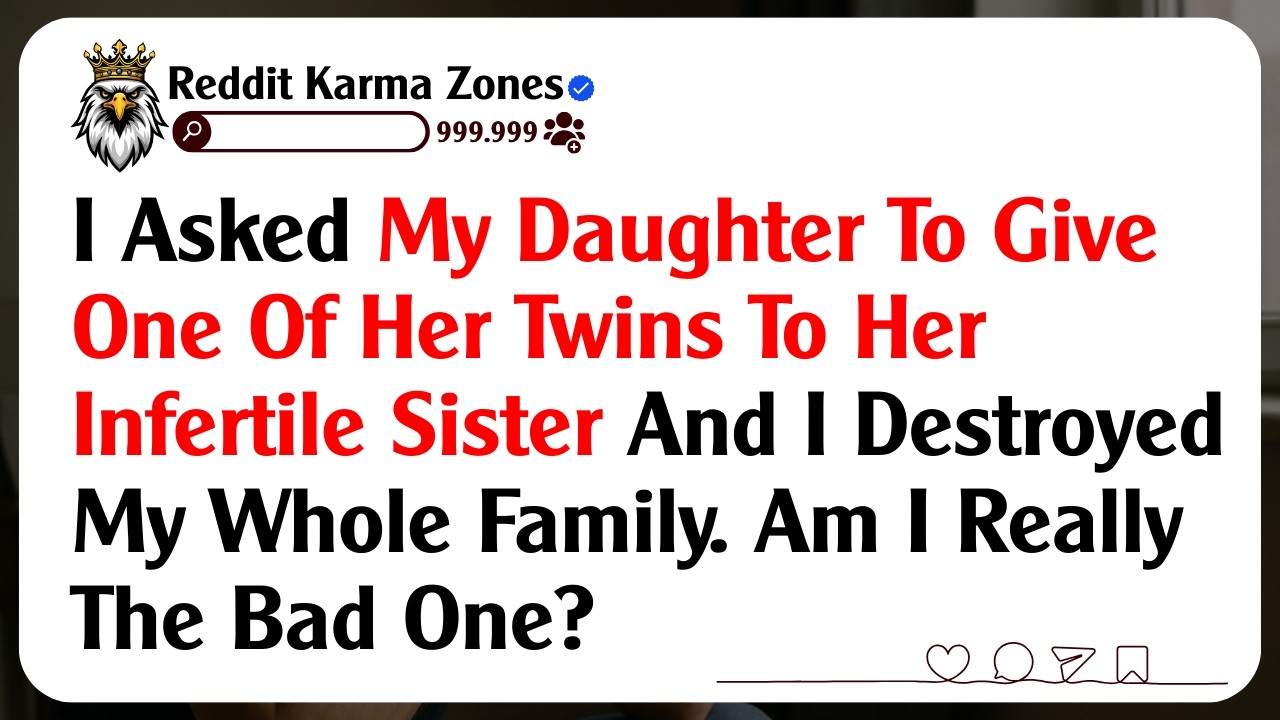 I Asked My Daughter To Give One Of Her Twins To Her Infertile Sister And I Destroyed My Whole...