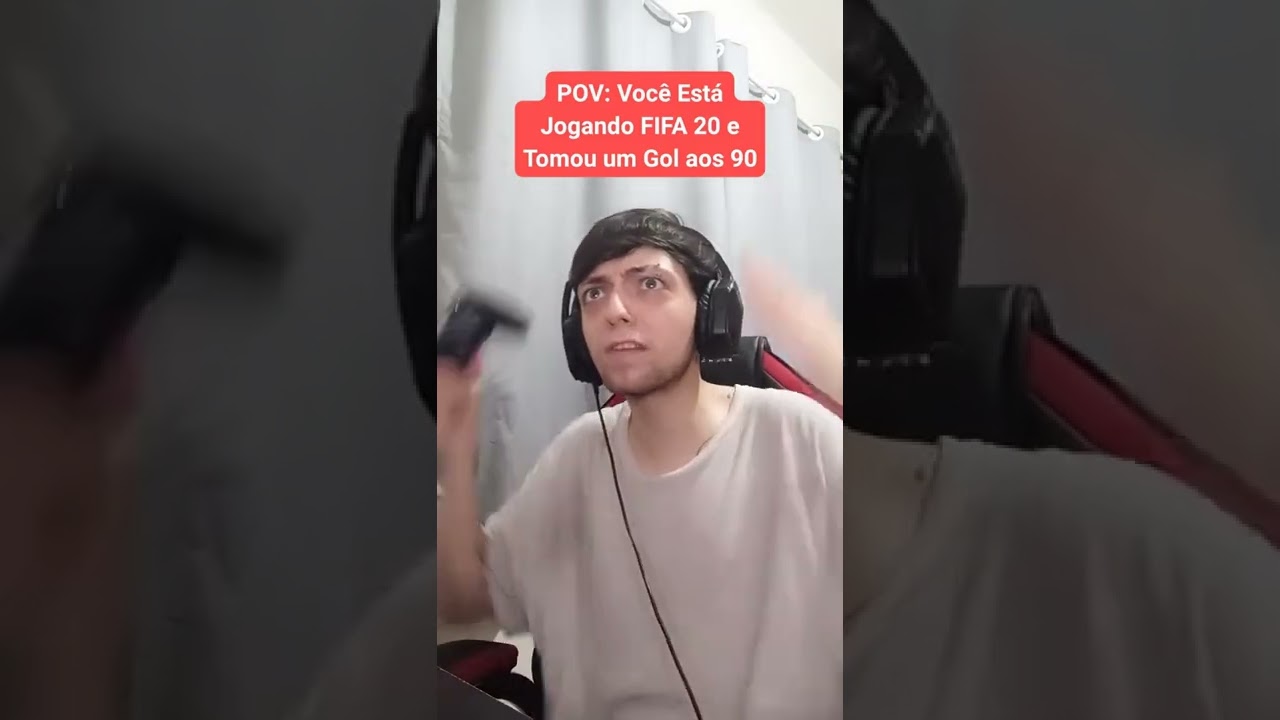 POV: Vive Est&aacute; Jogando FIFA 20 e Tomou um Gol aos 90