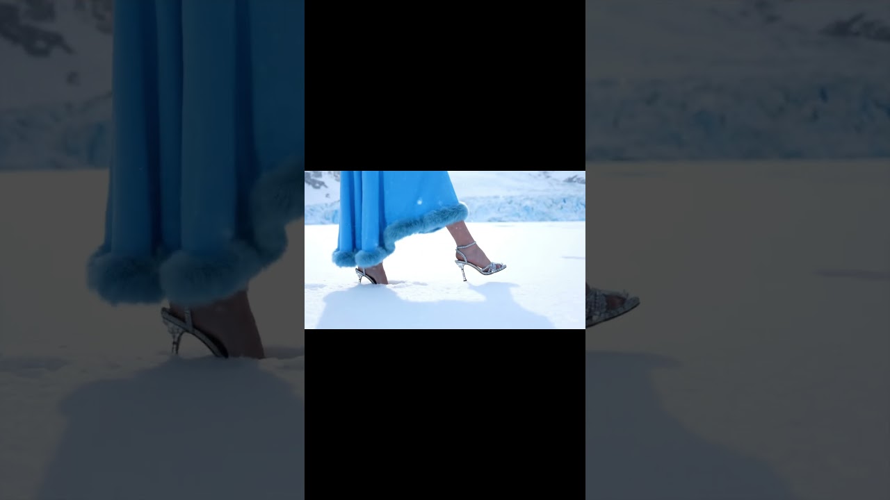 Frozen Elegance ❄️👠 ASMR: Woman Walking in Snow with Fantasy Heels