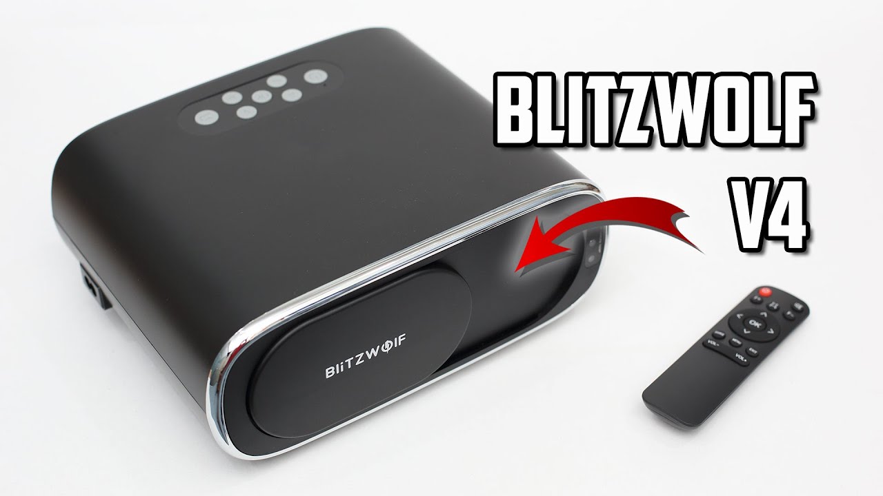 BlitzWolf V4 In-Depth Review - Best Sub $200 LCD Projector for Movies & Games?