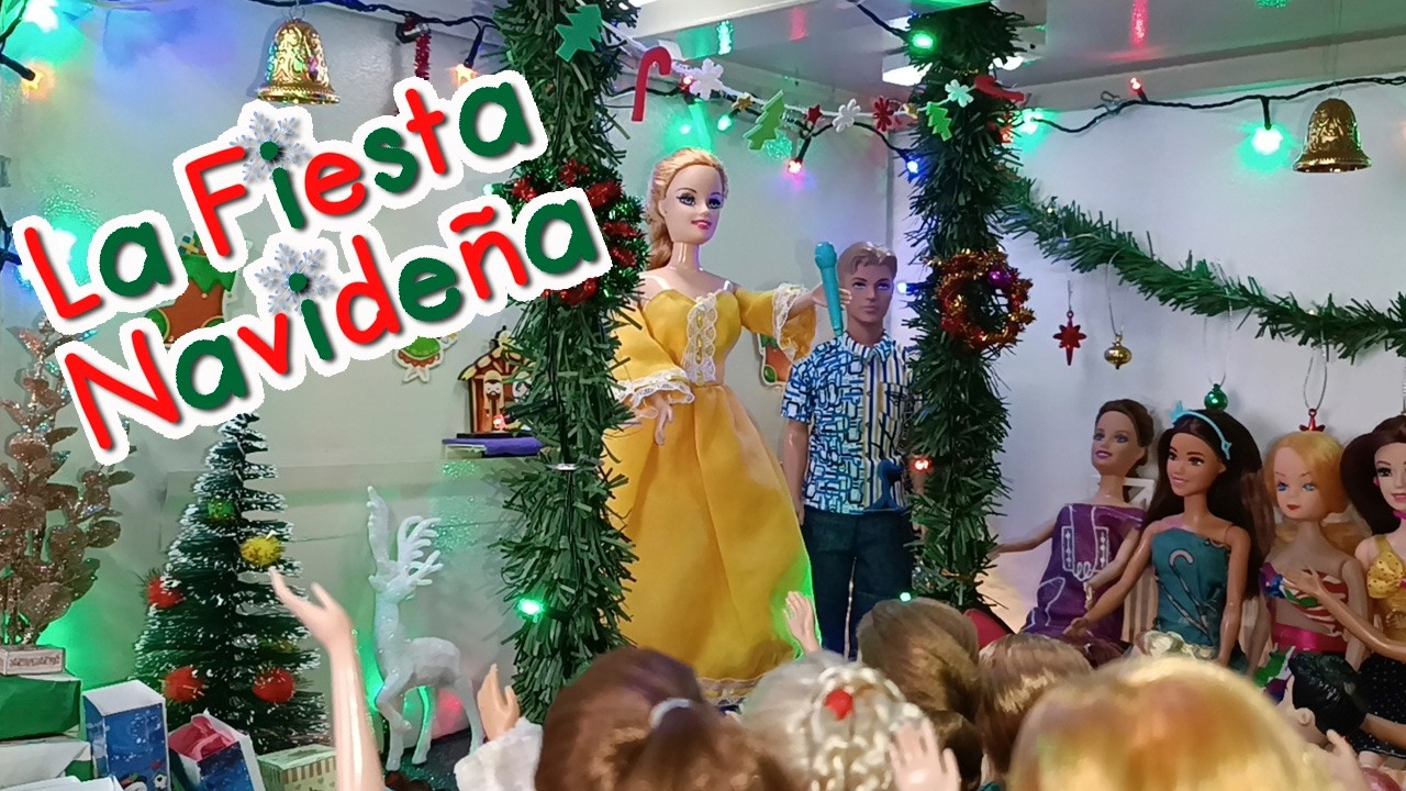 🎁ANIKA BARBIE HACE UNA FIESTA NAVIDEÑA🤗 #barbie