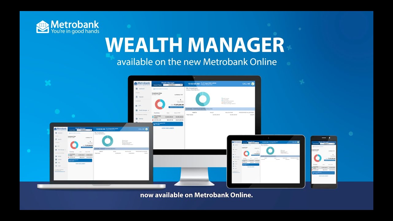 Stay on top of your investments with Wealth Manager in Metrobank Online