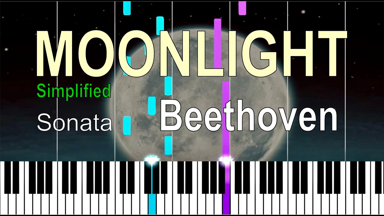 Moonlight Sonata Piano Tutorial - Simplified - BEETHOVEN