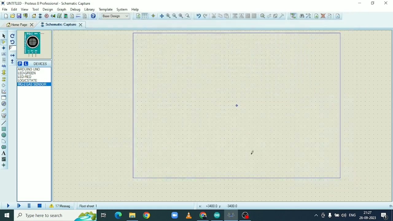 15.Add Gas Sensor Library into Proteus