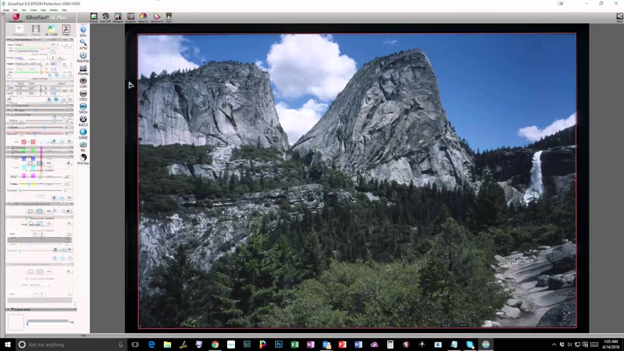 Using SilverFast SE 8.8 with a Epson v850 and 35mm Slides