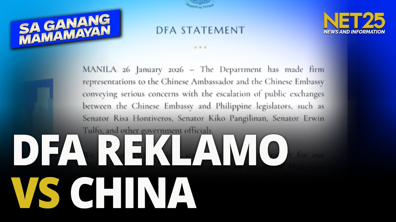 DFA, nagreklamo sa Chinese Embassy dahil sa social media exchanges