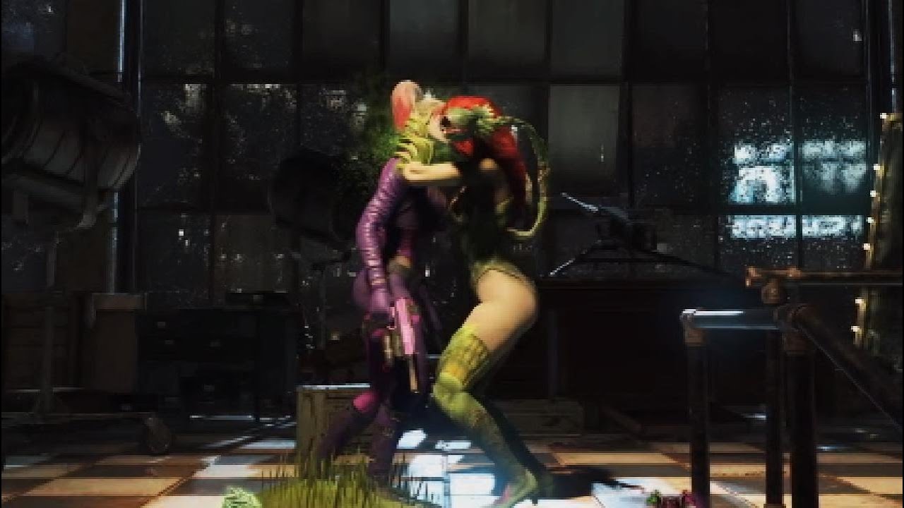 Injustice 2 - Harley Quinn Kisses Poison Ivy