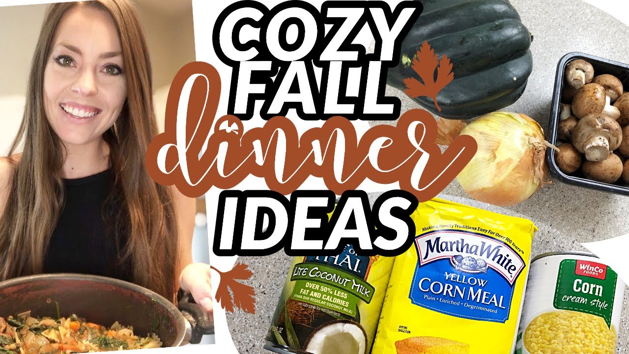 COZY FALL DINNER IDEAS 🍂 + Mini Grocery Haul | Budget Friendly Fall Meals